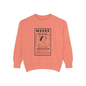 Madre Mezcal Vintage Sweatshirt, Trendy Color Unisex Jumper, Retro Pullover, Boho Top, Hipster Outerwear