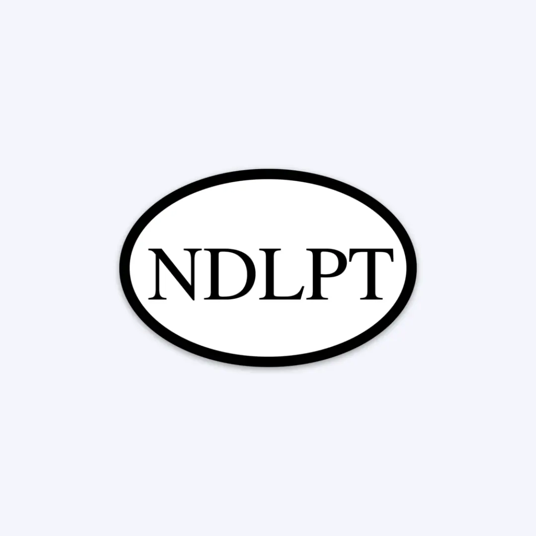 Oval NDLPT Sticker