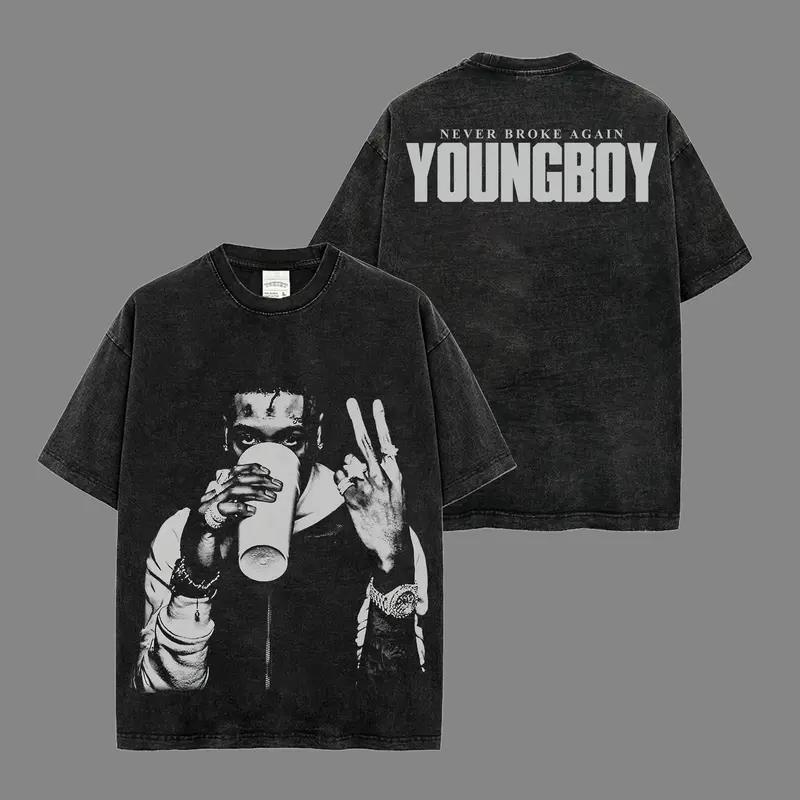 YoungBoy Never Broken Again 100% Cotton Acid Wash T-Shirt, Masa Tour Shirt, Team Lil Top Shirt, 38 Baby Shirt, YB Fans T Shirt, Hiphop Merch, Streetwear Y2k Shirt Rap Fan Merch