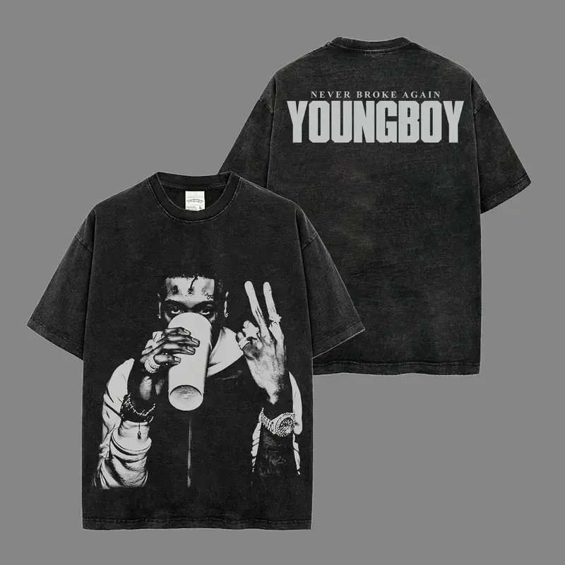 YoungBoy Never Broken Again 100% Cotton Acid Wash T-Shirt, Masa Tour Shirt, Team Lil Top Shirt, 38 Baby Shirt, YB Fans T Shirt, Hiphop Merch, Streetwear Y2k Shirt Rap Fan Merch