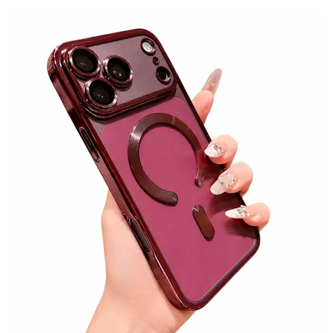 MagSafe Magnetic Snap Protective Casing for iPhone 18 Pro Max,17,16,16 Plus,15,14,13 Pro Max - Slim, Portable Transparent TPU Silicone Wireless Cover with Accurate Fit, Raised Edges for Protection, Smartphone Accessory