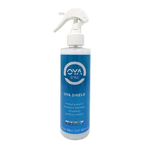 OYA Shield Thermal Protector - Infused with Hydrolyzed Silk and Provitamin B5 for added moisture retention that Strengthens hair, enhancing its resilience and vitality.