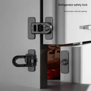 Safety Fridge Door Lock, Adhesive Combination Refrigerator Lock, Childproof, No Drilling Required, Suitable for Fridge, Cabinet, Window, Drawer