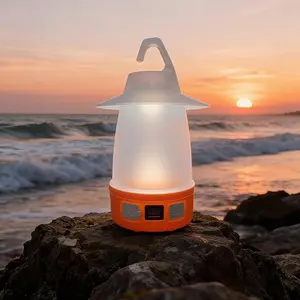 LED Lantern - Portable camping night light with rechargeable battery for soft ambient lighting. Suitable for gardens/courtyards, wireless portable camping lights, shower lights, outdoor lights, outdoor/emergency lighting