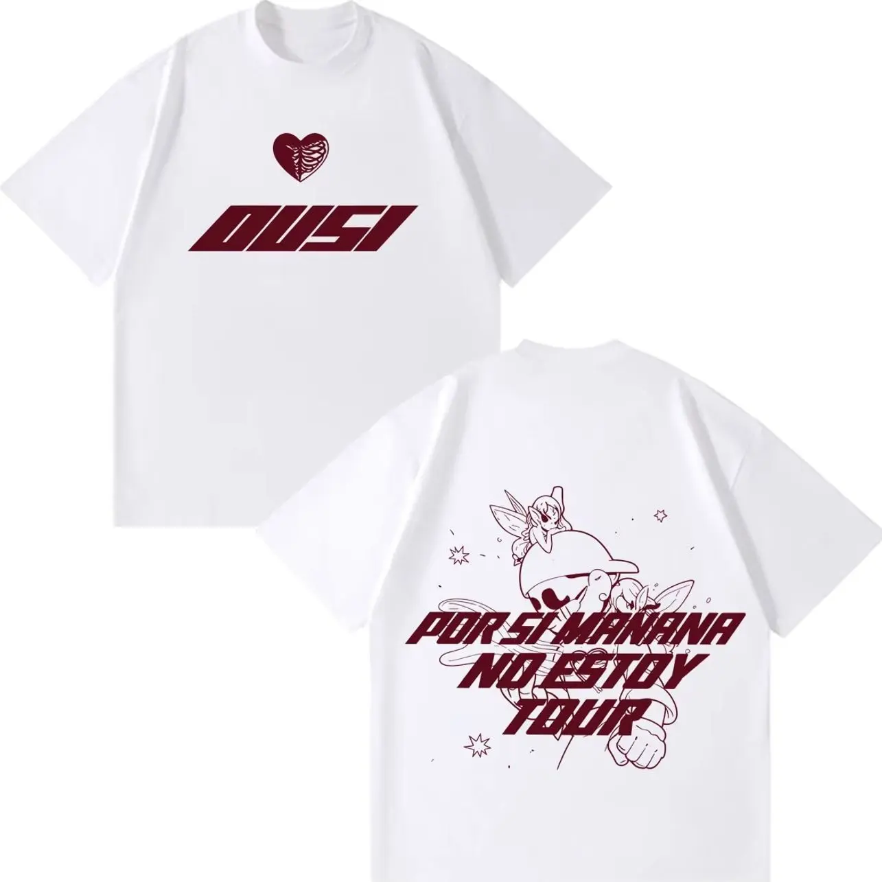 Omar Courtz Por Si Manana No Estoy 2026 Tour Cover T Shirts Harajuku Aesthetic   T-shirts Men Women Summer Tops T Shirts I
