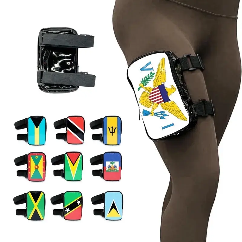 REP Your Island HandFree Leg Pouch, Thigh, Chest Pouch for Carnival or Jourvert, Includes 12 Vibrant Designs, Ideal for Carnival Activities