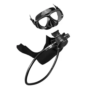 VEVOR Mini Scuba Tank, 1L Portable Diving Tank for Underwater Breathing, Reusable Lung Diving Cylinder up to 20 Minutes Dive Time, Emergency Rescue Pony Bottle with Adapter Goggles for Snorkeling