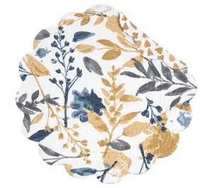 17" Natural Home Round Placemat Set of 6 by Valerie