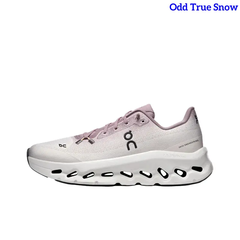 Low Top Gradient Pink White Road Running Sneakers Breathable Woven Mesh Large Hollow Wave Cushion Thick Midsole Soft Shock Absorbing Unisex Jogging Travel City Daily Comfort Athletic Footwear
