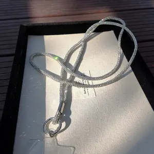 Luxury Rhinestone Phone Strap, Anti-Drop Crossbody Phone Case Chain, Elegant Necklace Phone Lanyard, Fits All Phones, Phone Charm