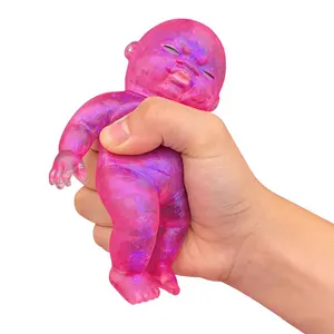 Curiosities Sugar Swaps Jumbo Baby Squishies 2 Pack | Large Sparkly Squishy Toys for Stretching, Squeezing, Collecting & Trading, Stress Relief Sensory Fidget Toys for Kids & Adults