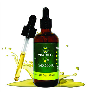 Vitamin E Oil 100% Pure 240,000 IU (4oz) | Natural, Non-GMO, for Skin, Hair, Premium Vitamin E Oil is 100% Pure & Natural
