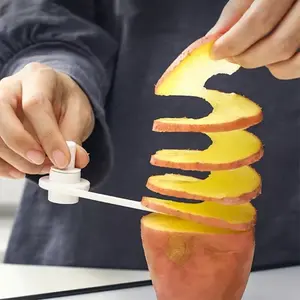 Potato Spiral  Cutter - Manual Spiralizer for Carrots & Vegetables, Salad Chopper Kitchen Gadget, Home Fruit Tool Slicer Utensils