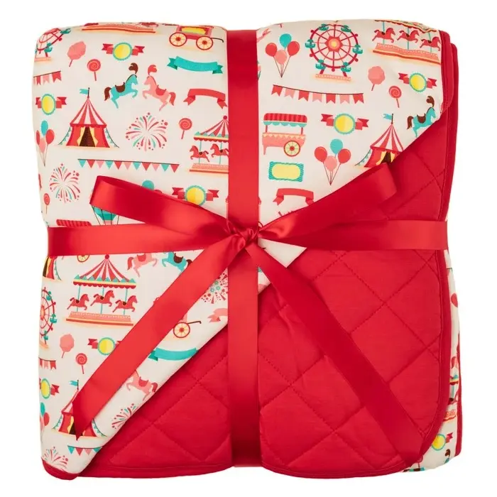 Classic Carnival Quilted Bamboo Toddler Blanket