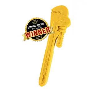ID Pipe Wrench Ultra Durable Nylon Dog Chew Toy 2019 Pet Product News Editor's Choice Award Winner for Power Chewers and Fresh Breath