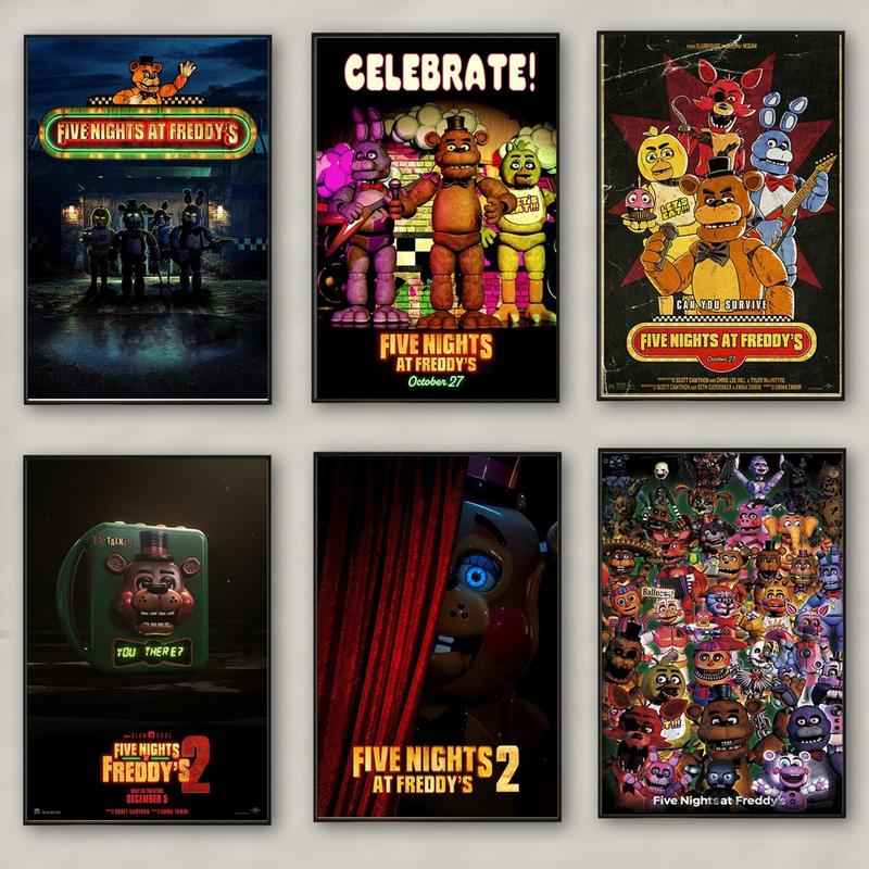 Five Nights At Freddy'S Movie Poster Wall Art Living Room Decoration Perfect Gift