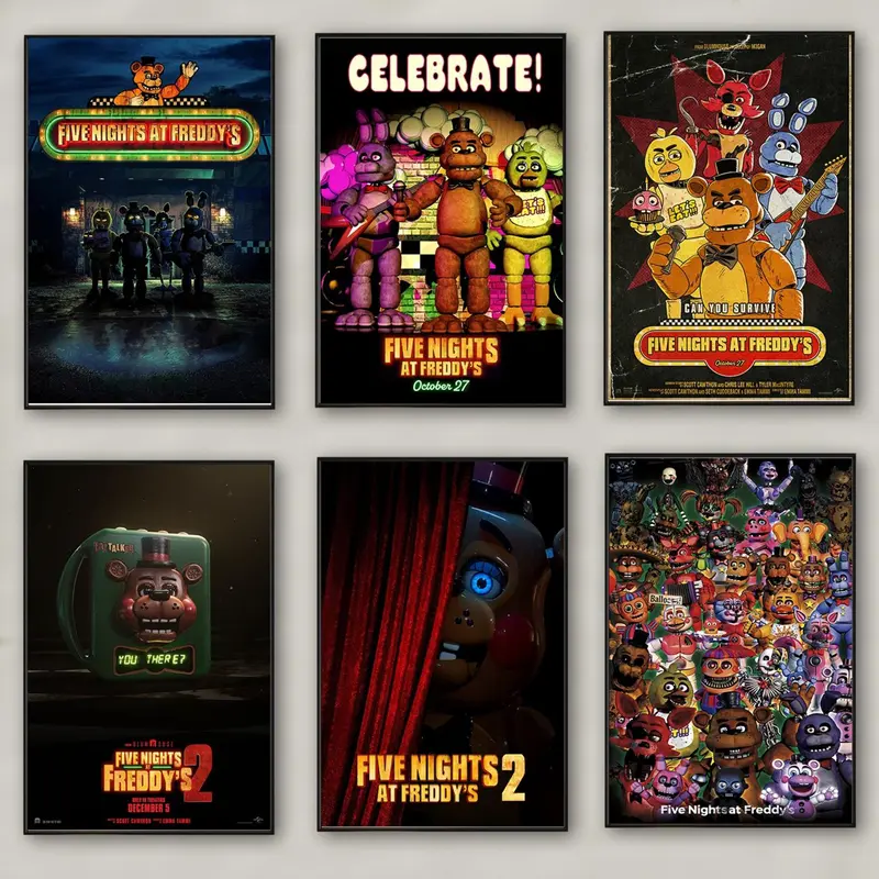 Five Nights At Freddy'S Movie Poster Wall Art Living Room Decoration Perfect Gift