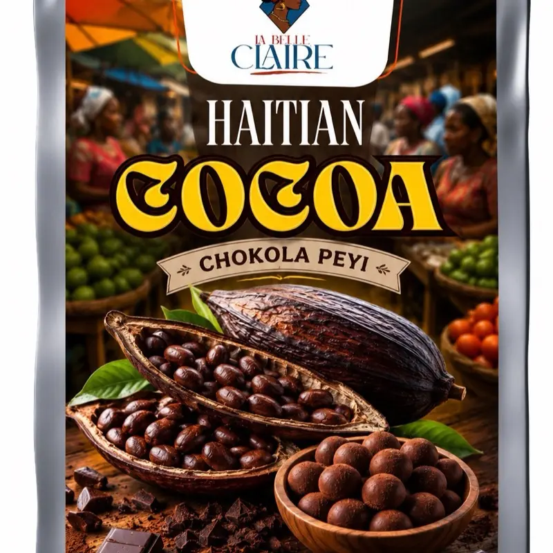 Haitian cocoa Almond Essence Bundle Authentic Homemade Caribbean Flavor Traditional Drink & Baking Set