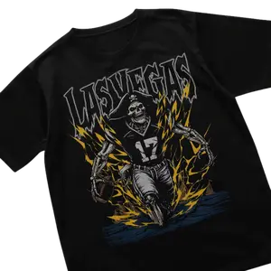 Las Vegas Football Vintage Tee, Football Team Shirt, Raiders Skeleton Shirt, Football Shirt, Vintage Graphic Tee, Unisex T-Shirt, Gift For Men, Top Menswear Streetwear