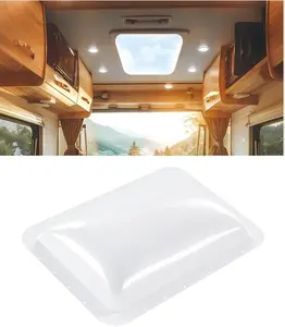 18" x 26" RV Skylight Replacement Cover Compatible with RV Camper Food Truck Motorhome Roof Sunroof Fit Outer Dome Cover 14" x 22" RV Shower Skylight Openings Roof Vent Cover White