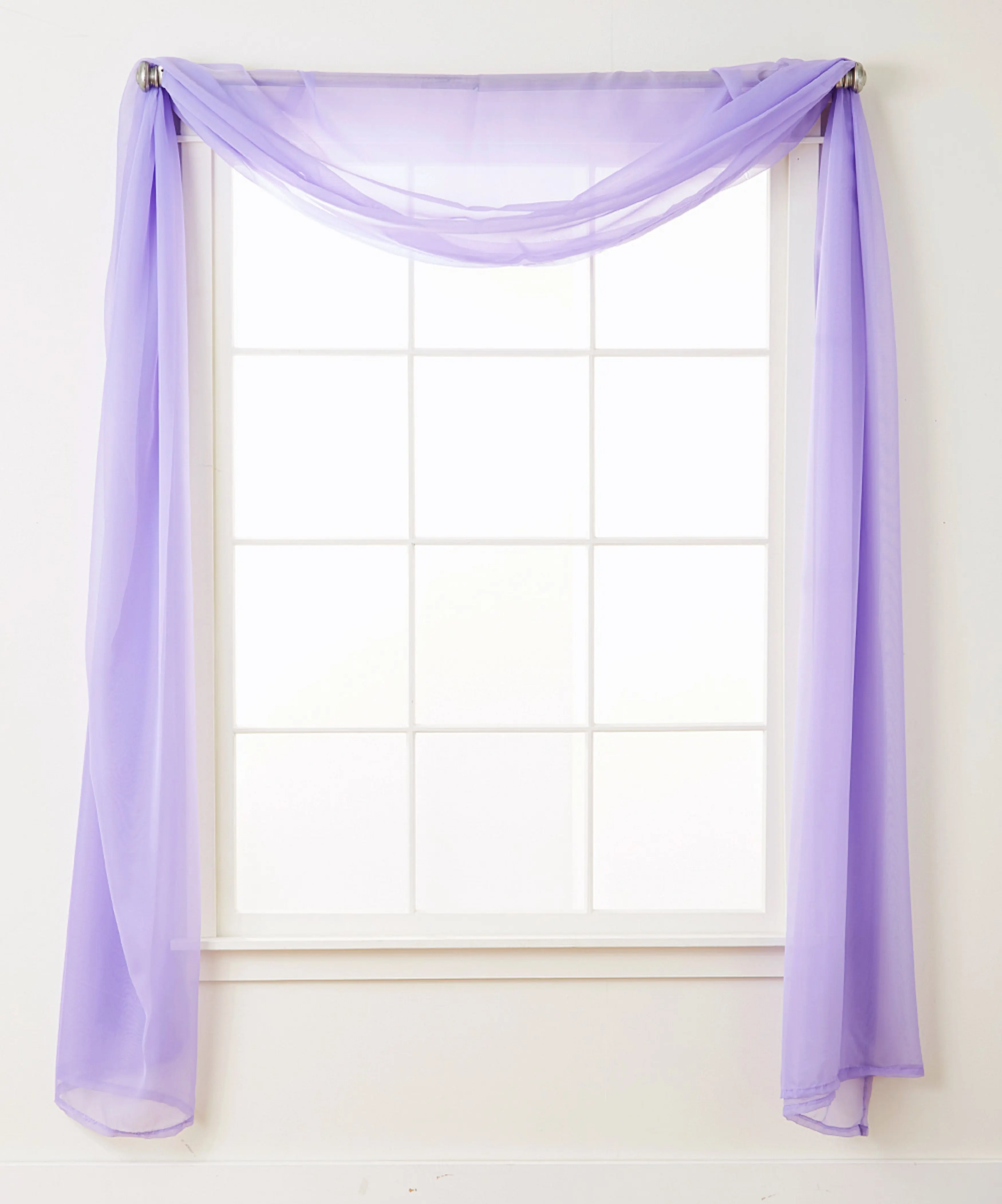 Mocassi Sheer Window Curtain Panel - 1-Piece, 55in W x 216in L, 2in Rod Pocket, Hotel-Inspired Drape for Bedroom, Window Curtains Bedroom