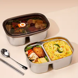 1Pc Lunch Box Leakproof Thermal Food Container Large Capacity Microwave Safe Bento Box for Office Workers Adults School Outdoor Camping