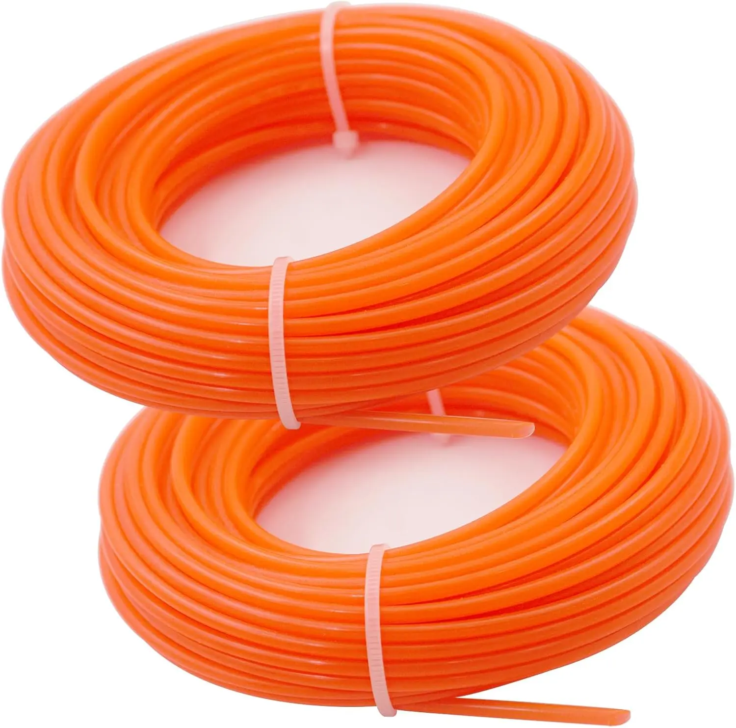 Grass Trimmer Line .095'' Weed Wacker Eater String 98ft x 2 Rolls String Trimmer Spools, Nylon