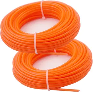 Grass Trimmer Line .095'' Weed Wacker Eater String 98ft x 2 Rolls String Trimmer Spools, Nylon