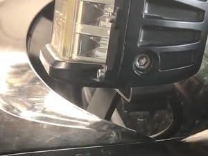 Nilight Ditch Light Brackets Hood Hinges Mount Bracket Kit for Auxiliary Offroad LED Pod Light Work Light on 2005-2015 Toyota 4Runner