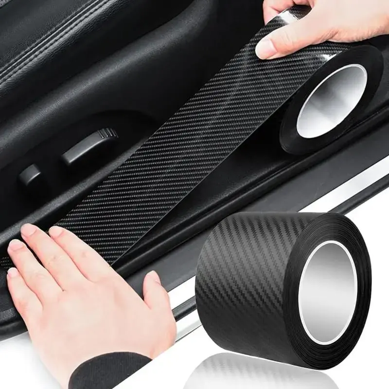 Carbon Fiber Pattern Car Body Sticker, Waterproof Self Adhesive Car Interior Decorative Sticker, Car Interior Decal, Universal Car Interior Decoration Accessories, Automotive Decoration