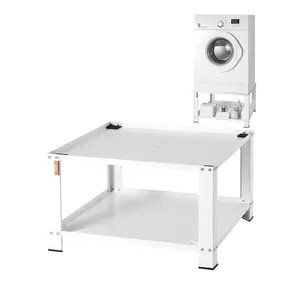 VEVOR Laundry Pedestal with Storage Shelf, 28Lx28 Wx16 H, Washer And Dryer Base Stand Platform Universal Fit 660lbs Capacity, Heavy Duty Steel Multi-Functional Base for Washing Machine