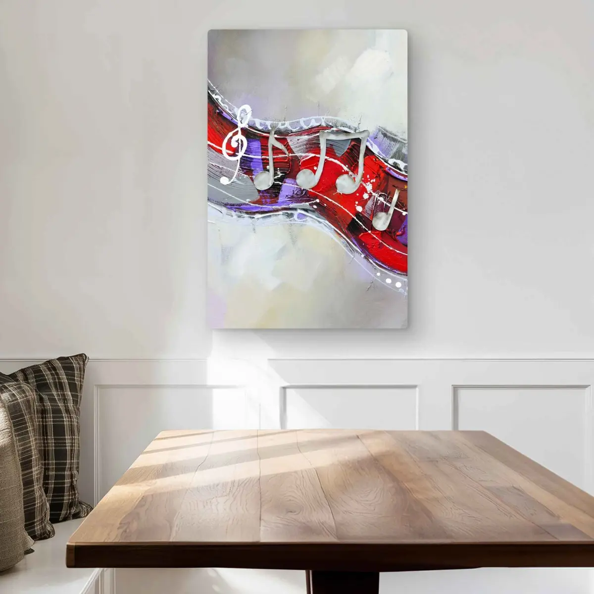 Begin Home Decor C1MP2030CLG22E 20 x 30 in. Symphony - Contemporary Red Metal Print Wall Art for Home Decor