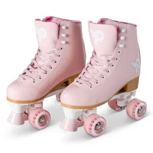 Prettyfly Retro Quad Adult Skates - Pastel Pink (Size 9), One Pair Women Skates