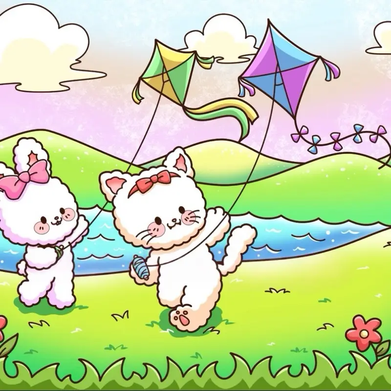 Haru/Huni Coloring book easy adult