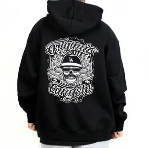 Graphic - Hoodie – Original Gangsta Chicano Clothing, Mexican Lowrider Oversized Graphic Tee, Medium Heavy Sweatshirt Hoodie for Men & Women, OG Streetwear Top