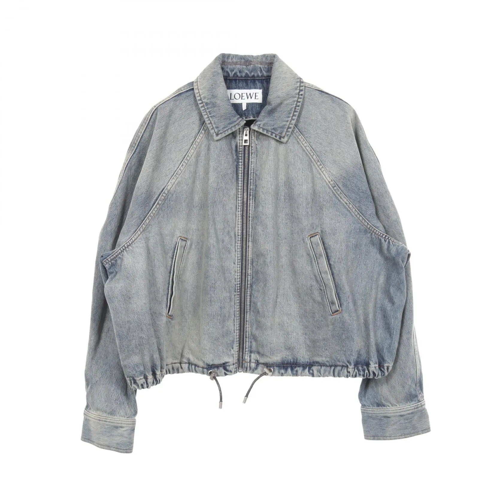 Pre-owned Loewe Cotton Small Leather Goods Denim Jacket