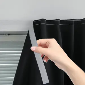 Blackout Curtain Tape, Bedroom Drapes with Magic Adhesive, Blocks 96% Light, Easy Installation, Perfect for Parties & Home Decor, Window Curtain
