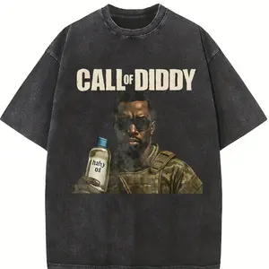 Call of Diddy - Funny Diddy Baby Oil Meme 100%25 Cotton Shirt, 90s Graphic Tee Streetwear star