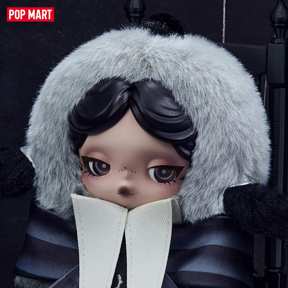 POP MART SKULLPANDA × Wednesday Plush（Nevermore Academy Uniform Version）