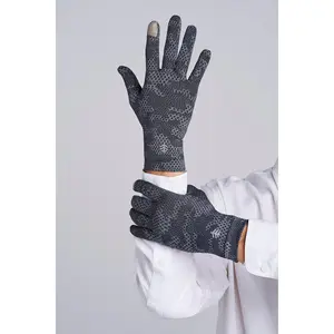 Unisex Gannett Full Finger Gloves | Charcoal Coolibar Camo