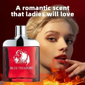 Men's Cupid Hormone Cologne - Lasting charm and allure, fresh citrus and woody notes, 24-hour freshness, sexy men's fragrance, Valentine's Day gift, perfect for dates and casual wear, elegant red bottle with cap, confidence booster.
