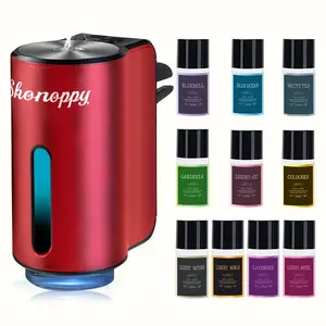 Smart Car Aroma Pro - Freshener Diffuser With 10 Bottles Adjustable Fragrance, Humidifier Function, Essential Oil Diffuser For Vehicle, Air Freshener And Purifier