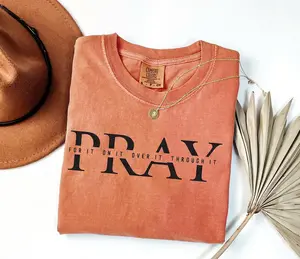 Comfort Colors Religious Shirt, Pray Shirt, Jesus Shirt, Bible Verses T-Shirt, Comfort Colors Christian Tee, Religious Women Gift Tee
