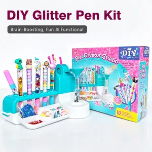 DIY Creative Pen Making Kit for Kids, Craft Glitter Beaded Pens, School Supplies, Ideal Birthday & Christmas Gift for Ages 6+