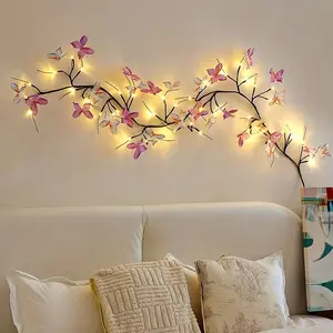 LED Butterfly Branch Light, USB Powered, 8 Modes Fairy Lights, LED Home Decor, Indoor Living Room Office Outdoor Garden Patio Wall Valentine's Decor, Decorative Led Light