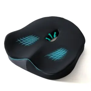 Memory Foam Tailbone Cushion Pad, Office Car Seat Support Pillow, Long Sitting Comfort, Back Pain Relief, Hip Enhancer, 23g Rechargeable