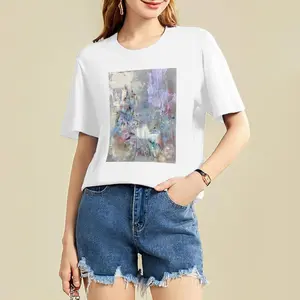 Custom Artistic Abstract Print T-Shirt | Personalized Design Your Own | Breathable Quick-Dry Fabric | White & Black Options