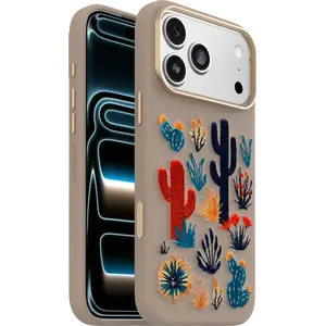 OtterBox iPhone 17 Pro Max Case Symmetry Series Cactus Leather Embroidery