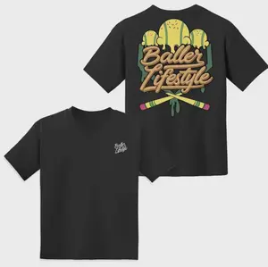 Baller Lifestyle Softball Shirt, Ice Cream Scoop Softball Graphic Tee, Yellow Ball Drip Game Day Top, Youth Fastpitch Apparel, Trendy Softball Gift