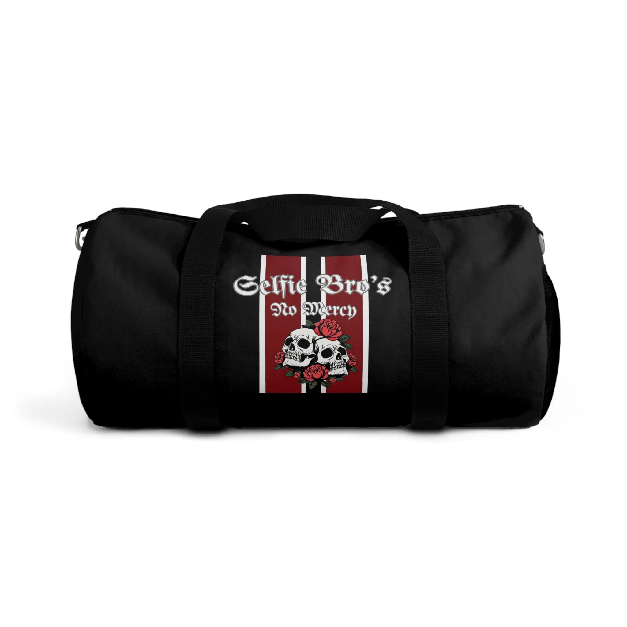 Selfie Bro’s Full Throttle Collection - No Mercy Skulls  Racing Stripes Duffel Bag